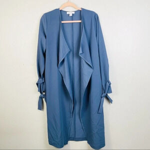PRIMARK Blue‎ Lightweight Waterfall Cardigan Kimono Size 8